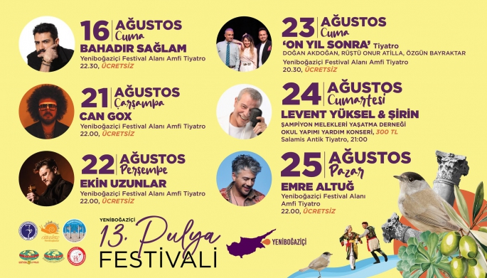  13.⁠ ⁠Yeniboğaziçi Pulya Festivali & 4. Uluslararası Halk Dansları Festivali bu akşam başlıyor