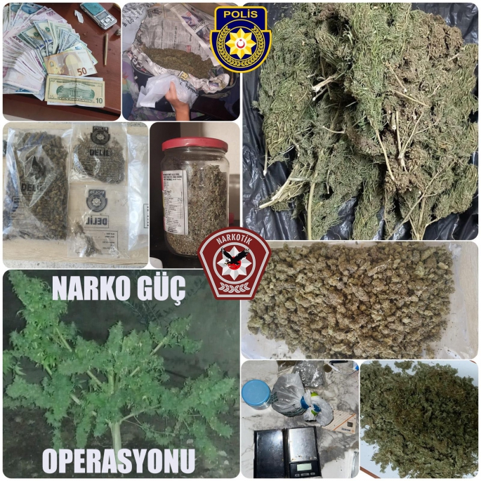  3 ilçede “Narko-Güç Operasyonu”… 4 kilo uyuşturucu ele geçirildi, 9 kişi tutuklandı