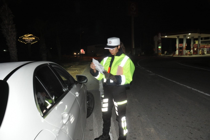 66 araç sürücüsü trafikten men edildi, 499 araç sürücüsü ceza aldı