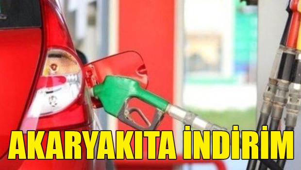 Akaryakıtta indirim