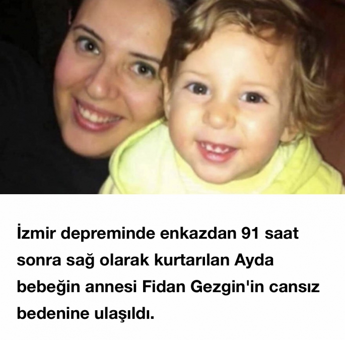 Ayda’nın annesinin cansız bedenine ulaşıldı