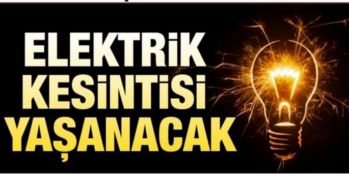 Bağlıköy’de 2 saat elektrik kesintisi yaşanacak