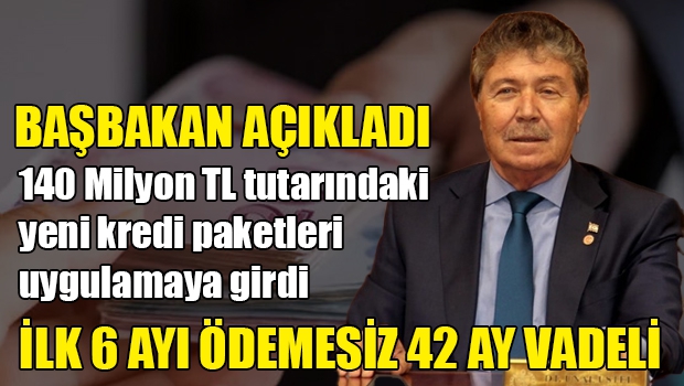 Başbakan Üstel: 140 Milyon TL tutarındaki yeni kredi paketleri uygulamaya girdi