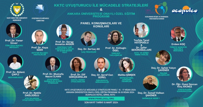  Başbakanlığa bağlı Uyuşturucu ile Mücadele Komisyonu “KKTC’de uyuşturucu ile mücadele stratejileri” konulu panel düzenliyor