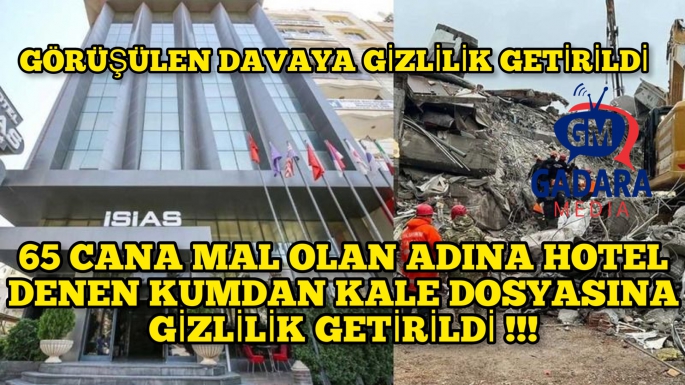 Başka nasıl bir karar düşünülebilir ki!!! Davaya gizlilik getirildi !!!