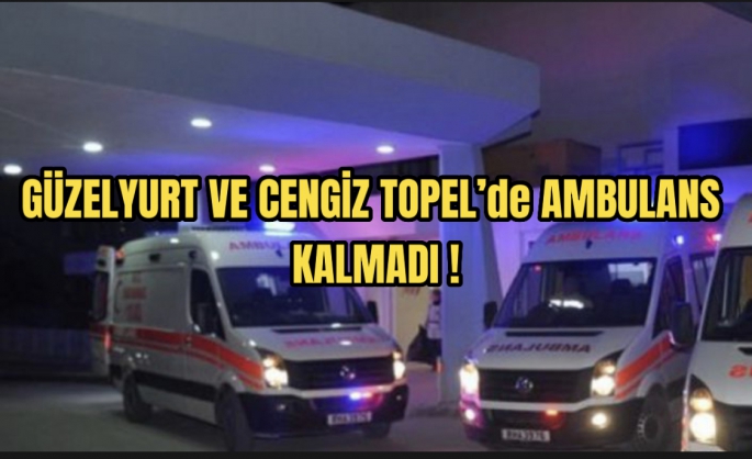 Batı bölgesi Allah’a emanet!!! Ne doktor ne ambulans ne laboratuvar var !!!