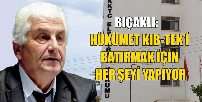 Bıçaklı: KIB-TEK kurumu, hayır kurumu değildir!