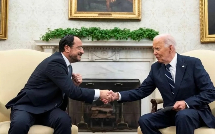 Biden ile Hristodulidis bir araya geldi