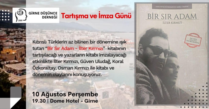 BİR SIR ADAM-İLTER KIRMIZI KİTABININ İMZA GÜNÜ YARIN DOME HOTEL’DE YAPILIYOR