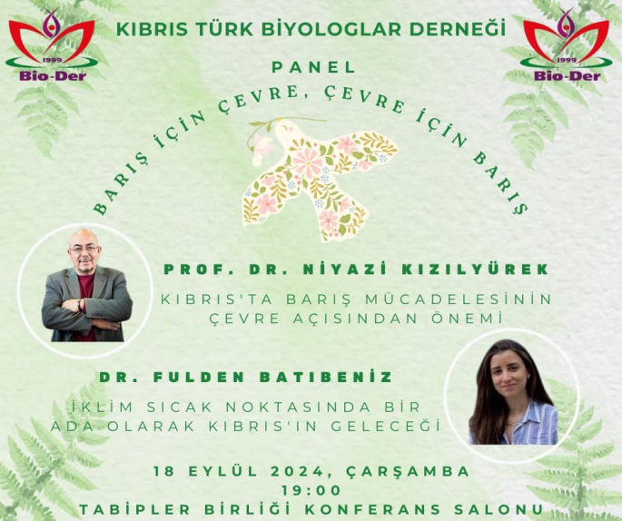 Biyologlar Derneği yarın “Barış için Çevre, Çevre için Barış” temalı panel düzenliyor