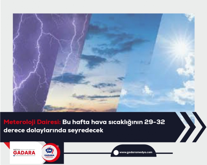 Bu hafta hava sıcaklığının 29-32 derece dolaylarında seyredecek