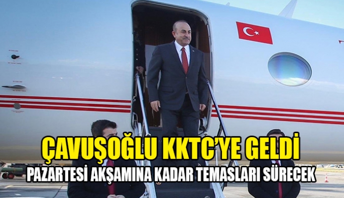 Çavuşoğlu KKTC’ye geldi