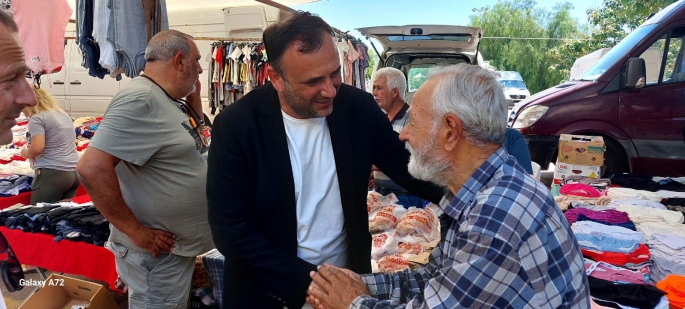 Çeler İskele Açık Pazarı’nı ziyaret etti