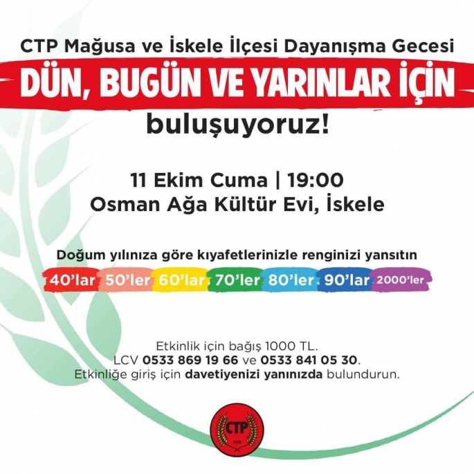  CTP Gazimağusa ve İskele İlçeleri 