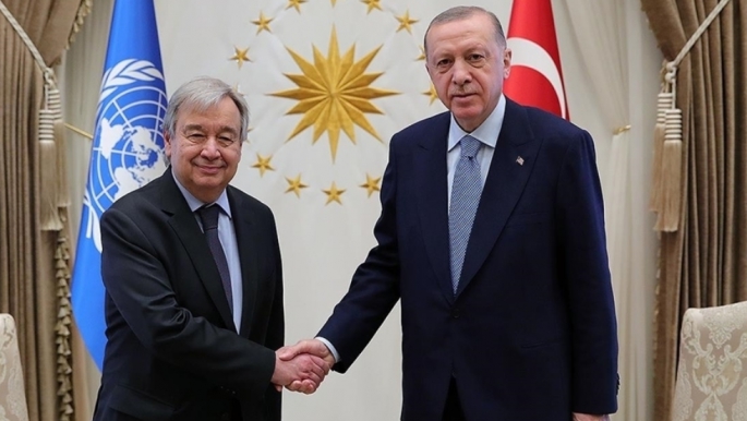 Cumhurbaşkanı Erdoğan, BM Genel Sekreteri Guterres ile görüştü