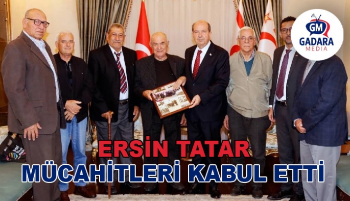 Cumhurbaşkanı Ersin Tatar, mücahitleri kabul etti