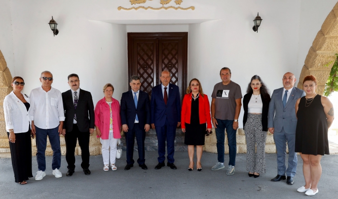 Cumhurbaşkanı Tatar, SANKON Genel Başkanı Cevahiroğlu’nu kabul etti