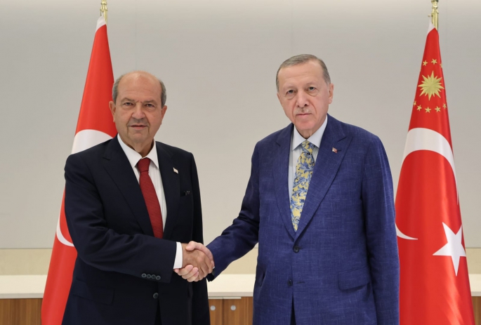  Cumhurbaşkanı Tatar, Türkiye Cumhurbaşkanı Erdoğan ile görüştü