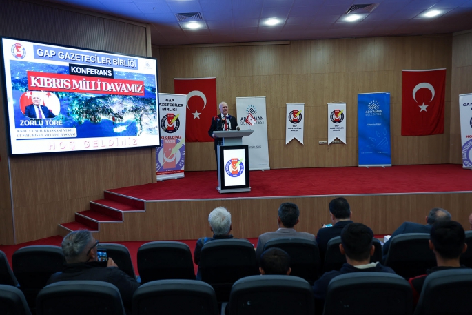 Cumhuriyet Meclisi Başkanı Töre temaslarda bulunmak amacıyla gittiği Adıyaman’da konferans verdi