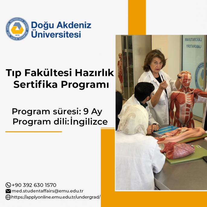  DAÜ'de Tıp Fakültesi Hazırlık Sertifika Programı düzenleniyor