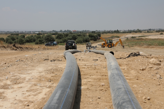 Değirmenlik Akıncılar Belediyesi, 3 bin 200 metre yeni su hattı döşedi