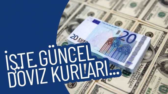  Döviz kurları… Dolar 34,37, euro 37,15 İngiliz Sterlini 44,50 TL