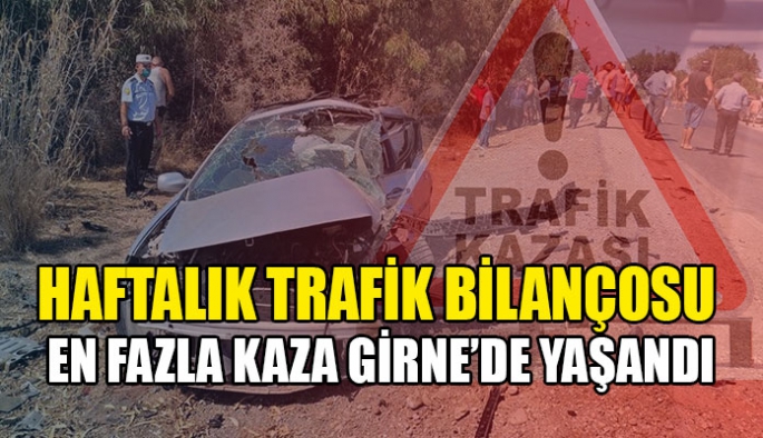 En fazla kaza Girne’de 