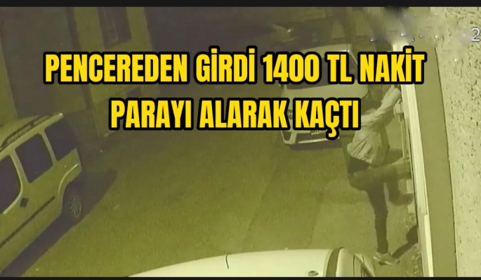 Eve girdi 1400 TL nakit parayı aldı kaçtı !!!