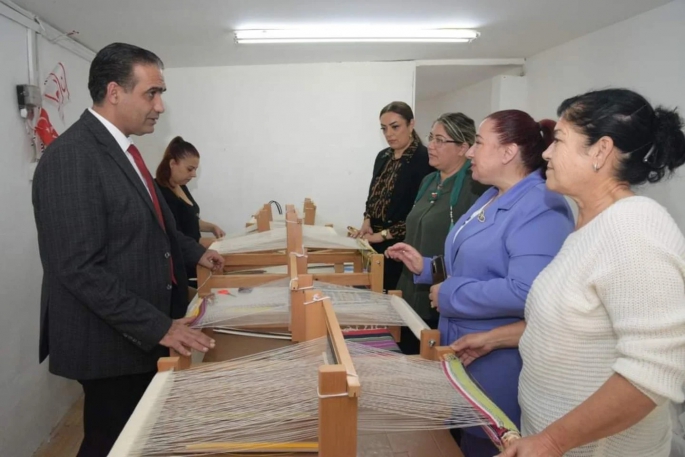  Gardiyanoğlu, “Kadına Yönelik Mesleki Eğitim ve Sosyal Destek Projesi” kursiyerlerini ziyaret etti