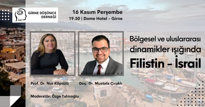 Girne Düşünce Derneğinden Filistin konulu konferans