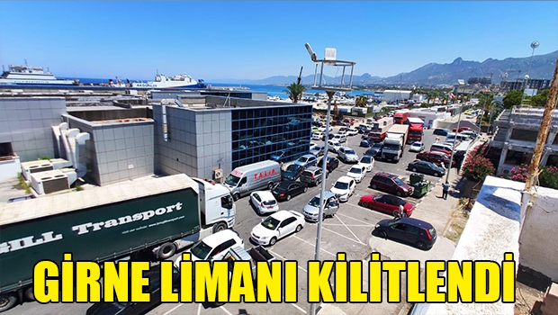 Girne Limanı kilitlendi