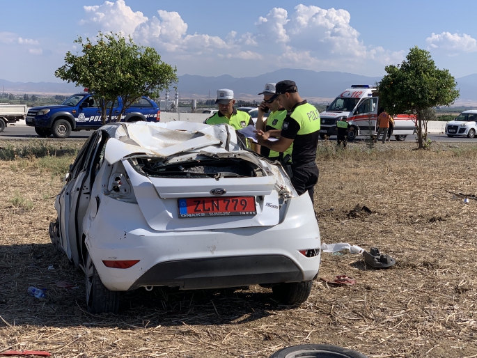 Güzelyurt Lefkoşa yolunda kaza 