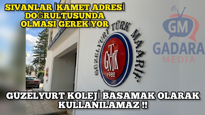 GÜZELYURT TÜRK MAARİF KOLEJİ KOLEJE GİRİŞ KAPISI OLARAK GÖRÜLÜYOR! 