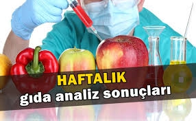 Haftalık gıda analiz sonuçları açıklandı 