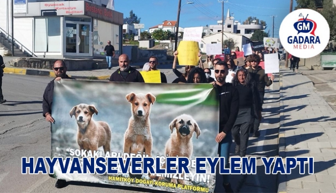 Hayvanseverler eylem yaptı!