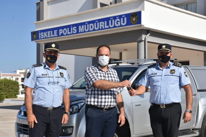 İskele Belediyesi Tarafından İskele Polis Müdürlüğü'ne Araç Bağışlandı