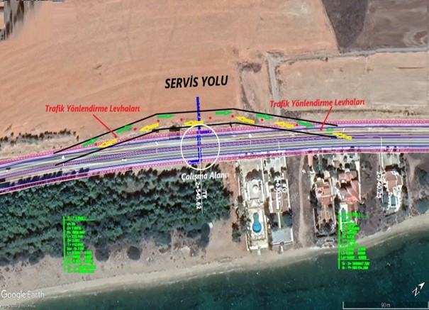  İskele – Çayırova bölgesinde piknik alanı yanındaki yol trafiğe kapatılacak