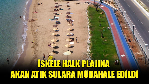 İskele Halk Plajına Akan Atık Sulara Müdahale Edildi