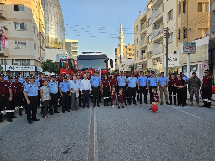  İtfaiye Haftası çerçevesinde Dereboyu’nda yürüyüş düzenlendi