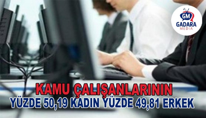 Kamuda, 2 bin 753 kadın, 2 bin 34 erkek memur çalışıyor