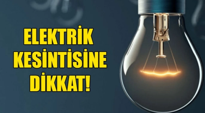 Karaağaç köyüne yarın üç saat elektrik verilemeyecek