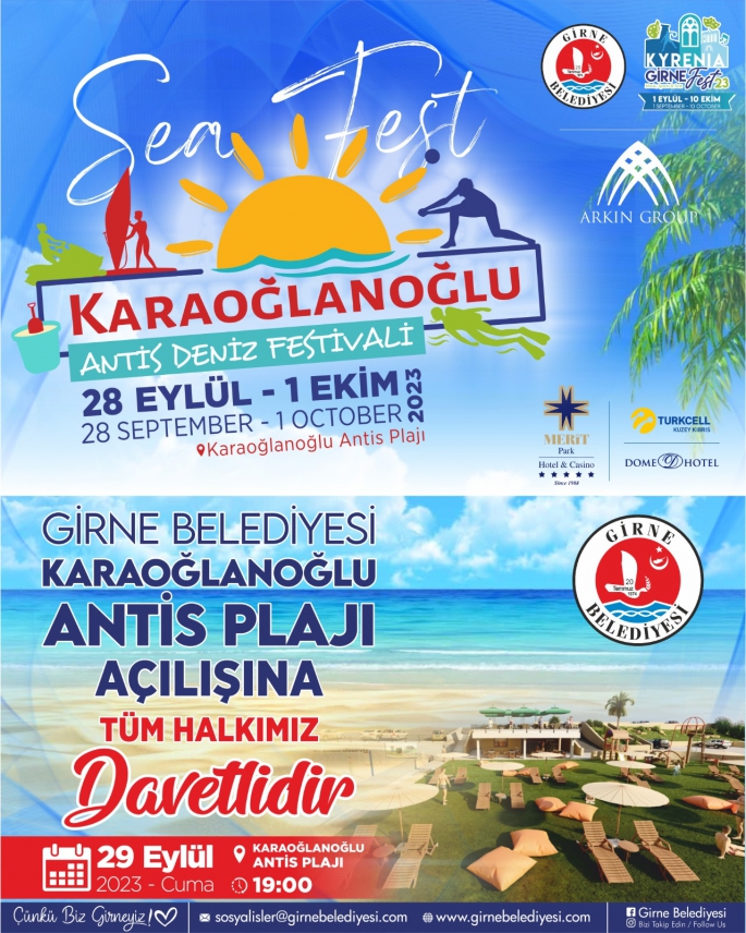  Karaoğlanoğlu Antis Deniz Festivali yarın başlıyor