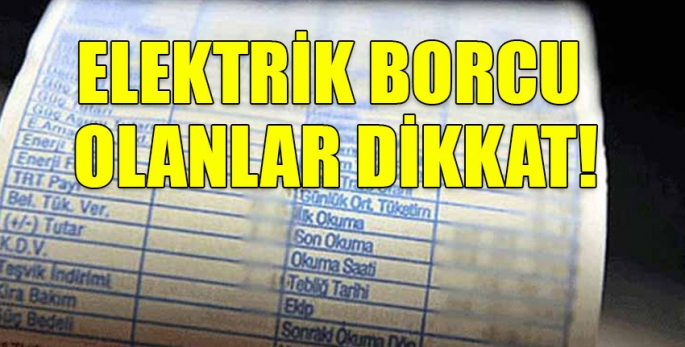 KIB-TEK'e borcu olan abonelerin elektrikleri bugün kesilecek