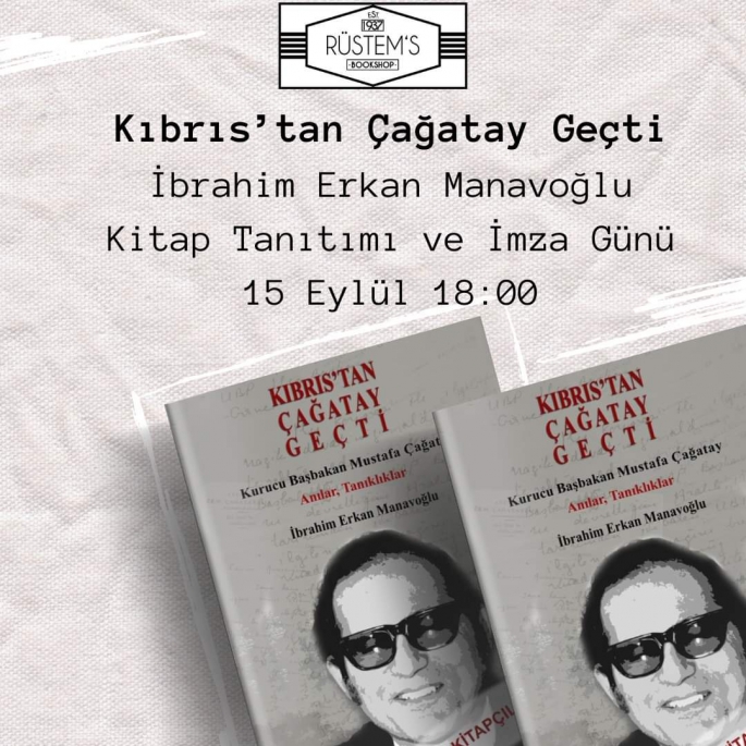 “Kıbrıs’tan Çağatay Geçti” kitabının imza günü yapılacak