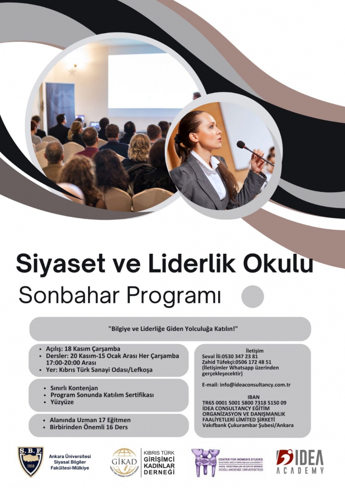 Kıbrıs Türk Girişimci Kadınlar Derneği'nden “Siyaset ve Liderlik Eğitim Programı”…