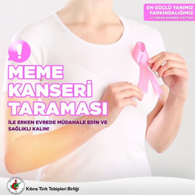  Kıbrıs Türk Tabipleri Odası, meme kanserinde tarama yöntemleri ile ilgili açıklama yaptı