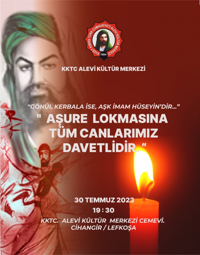 KKTC ALEVİ KÜLTÜR MERKEZİ PAZAR GÜNÜ “AŞURE LOKMASI” ETKİNLİĞİ DÜZENLEYECEK