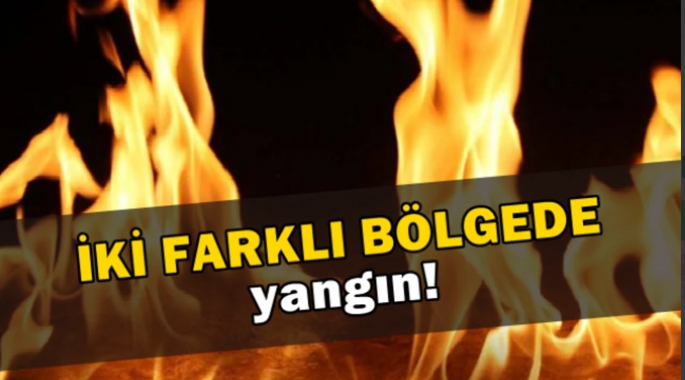 KKTC'de dün iki yerde yangın çıktı