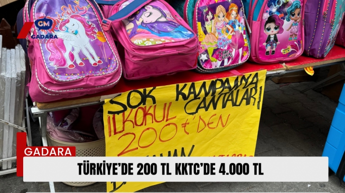 KKTC halkı, okul sezonu öncesi yine yüksek fiyatlarla karşı karşıya