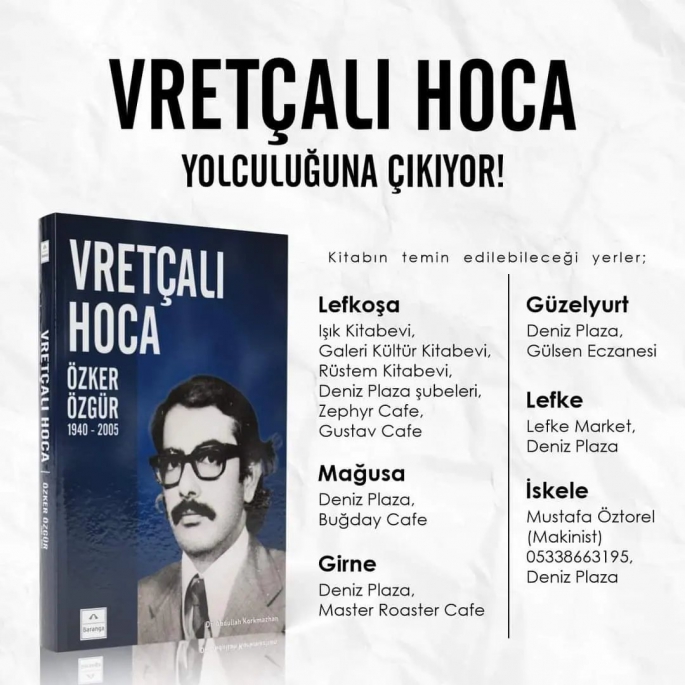  Korkmazhan’ın yeni kitabı “Vretçalı Hoca, Özker Özgür 1940-2005” Baranga Yayınlarından çıktı